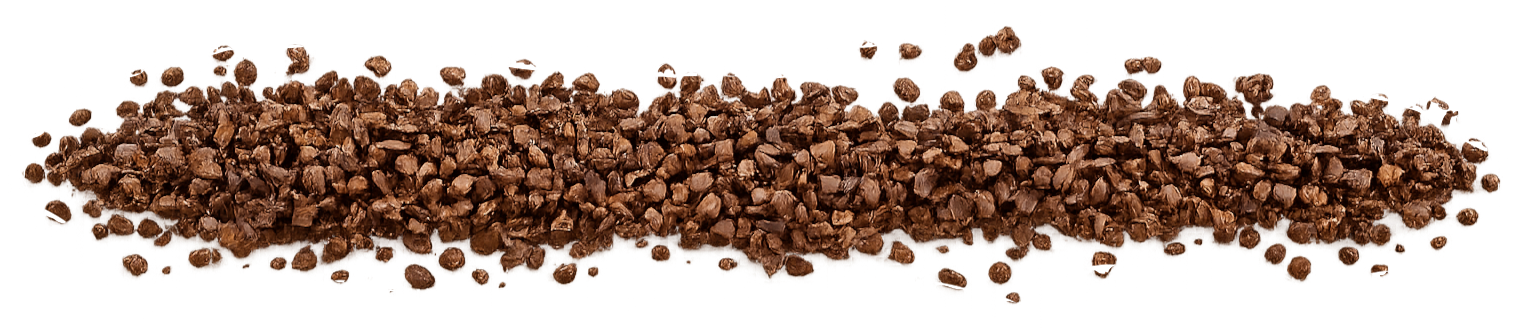 nibs spread out to create separation